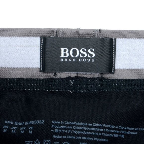 Hugo Boss Men's Black Stretch Briefs US M IT M - Picture 6 of 6